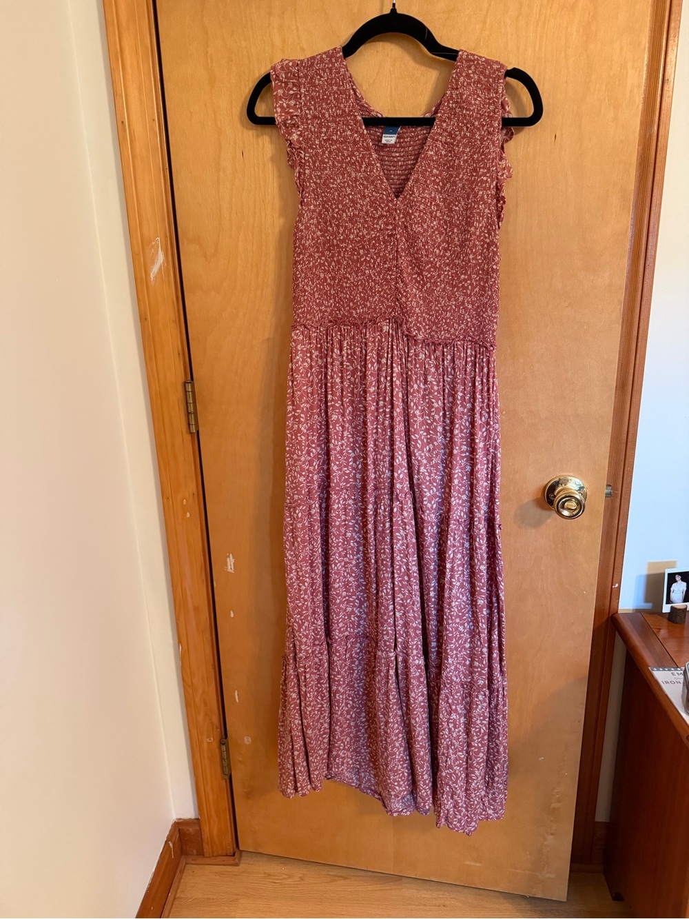 Old Navy Dusty Rose Floral Maxi Dress